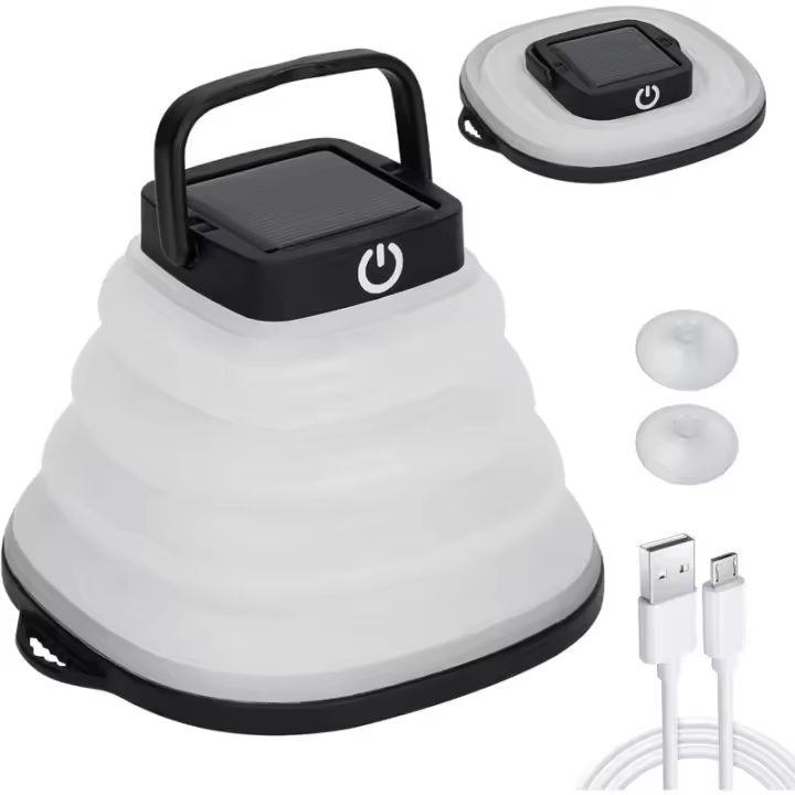 Para Acampar Interior, Lámpara LED Solar Indoor LED Lámpara para Acampar 3 Modos De Configuración Linterna Lámpara para Acampar Pesca Emergencia - 1
