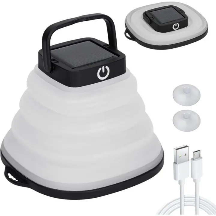 Para Acampar Interior, Lámpara LED Solar Indoor LED Lámpara para Acampar 3 Modos De Configuración Linterna Lámpara para Acampar Pesca Emergencia - 1