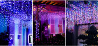 Luces De Ceniza LED 5M Cortina De Navidad Para Fiestas De Cumpleaños Y Bodas Decoración De Jardín Y Calle 110V 220V - details 7