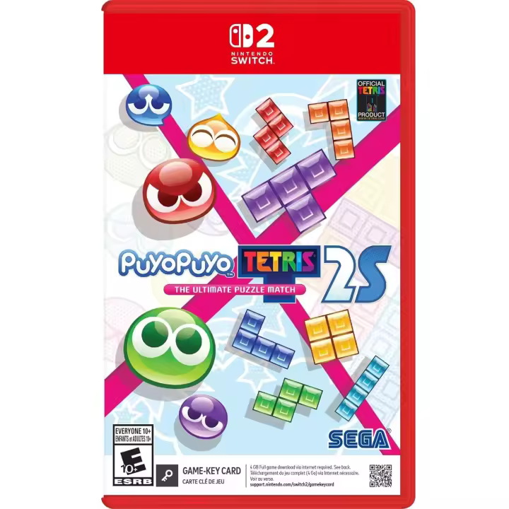 PUYO PUYO TETRIS 2S EN CASTELLANO NINTENDO SWITCH 2 EXCLUSIVO USA KEY CARD - 1
