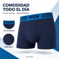 SKYNED Bóxers Hombre MEN Transpirables y Elásticos de Secado Rápido – Pack 6/12/24 Calzoncillos Ropa Interior Masculina Colores Neutros M/L XL/XXL - details 0