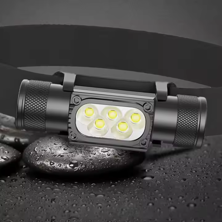 Linterna Frontal LED Mini 1920LM Blanca 7000-8000K Recuerda La Batería 18650 Tipo-C USB Luz De Escritorio Torcha Flashlight Para Camping Pesca Caza - 1