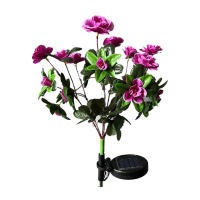 Luces Solares LED Impermeables De Flor De Azalea Para Jardín Patio Decoración De Camino Luz De Paisaje Exterior Regalo Decorativo Mejor - details 5