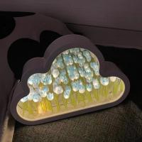 Lámpara De Noche Creativa Tulipán Nube Mar De Flores Luz Atmosfera Transparente Regalo Para Amantes Del Qixi Decoración De Escritorio - details 15