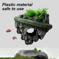 Decoración Creativa Para Acuario Piedra Flotante Isla Flotante Plantas Simuladas Cavernas Adornos Accesorios De Acuario Resina - details 1