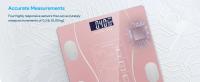 Báscula De Cuerpo Digital Con Aplicación Para Móvil Pantalla LED Práctica Y Sencilla Para El Baño Que Proporciona Medidas De Grasa Corporal - details 2