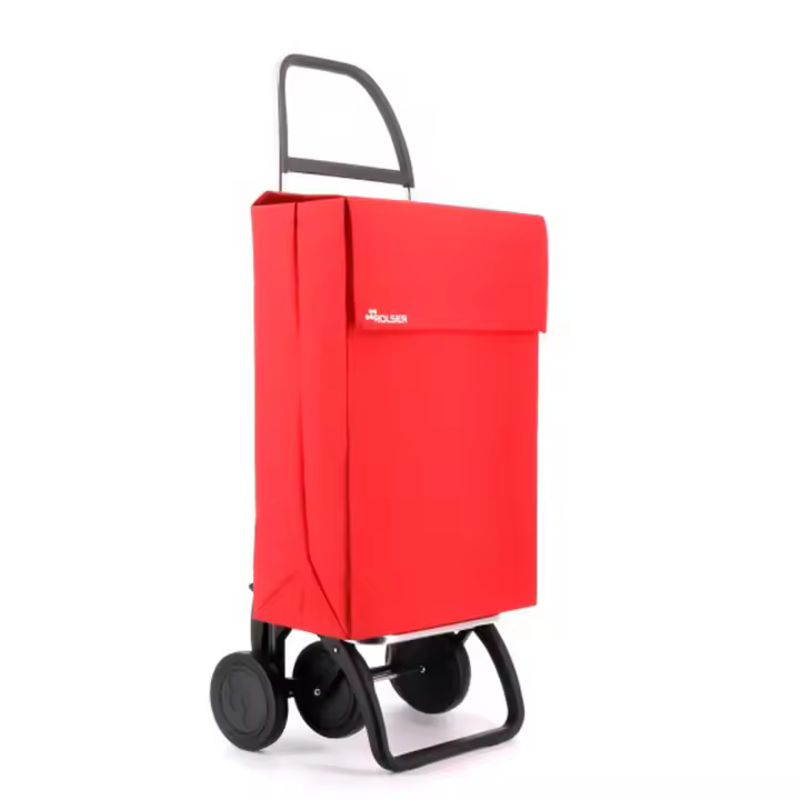 Rolser Carro de Compra Jean LN 4 Rojo - Plegable y Ligero - 1