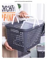 Cesta De Compras Portátil Supermercado Cesta De Alimentos Cesta De Almacenamiento Para Baño Cesta De Panadería Cesta De Almacenamiento Versátil - details 10