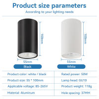 Bombilla LED GU10 Interchangeable 110V/220V Lámpara De Techo Montada En Superficies Para Dormitorio Sala De Estar Tienda Hogar Spotlights LED - details 8