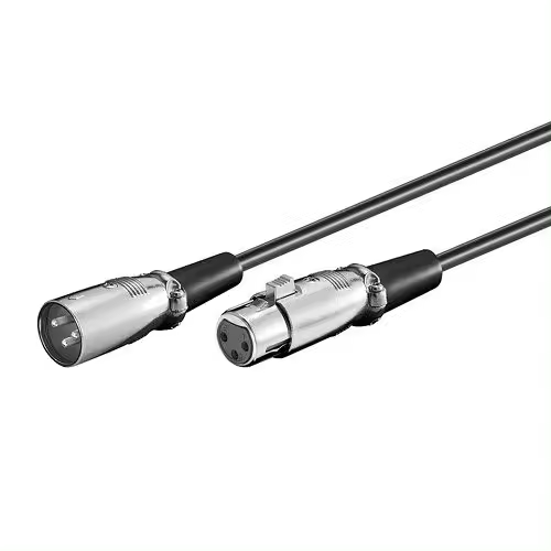 CABLEPELADO Cable XLR Balanceado | Cable Microfono Audio Macho a Hembra | Cable Canon XLR 3 Pin microfono, Altavoz, Grabadora, Equipo de Sonido, Mesa de Mezclas, Sistema PA | 2 Metros - 1
