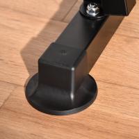 HOMCOM Banco de Pesas Multifuncional Banco de Musculación con Respaldo Ajustable Soporte de Barras Extensión de Piernas Almohadilla de Predicador Mariposa Entrenamiento en Gimnasio Oficina Negro - details 4