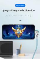 Cable De Carga Rápida Con Rotación De 180 Grados USB a a Tipo C Braided De Aleación De Zinc Con Luz Cable De Datos Micro USB Para Juegos - details 8