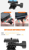 Adaptador De Montaje Rápido Para GoPro HERO13 Black Acción Base Fija De Metal Compatible Con Cámara De Acción GoPro Kit De Accesorios - details 5