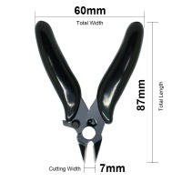 Aguja Cortadora Mini De 3.5 Pulgadas Herramientas Electrónicas Con Mango De Goma Isolante Tijeras De Cable Pequeñas Y Suaves Para Metalworking - details 3