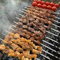 6Pcs Palillos De Barbacoa De Acero Inoxidable 50cm Anchos Para Barbacoa Herramientas De Camping Al Aire Libre Utensilios De Cocina Accesorios Para Picnics - details 3