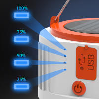 Lámpara Portátil USB Solar Con 24 Lámparas LED Para Camping Al Aire Libre Y Uso En Emergencias Luz Blanca - details 1