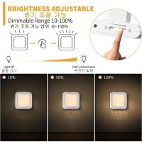 Lámparas LED Mini De Noche Plug in Dimmable Energía Ahorro Cuadradas Luz Bajo Gabinete Cocina Sala De Estar Aisle WC - details 4