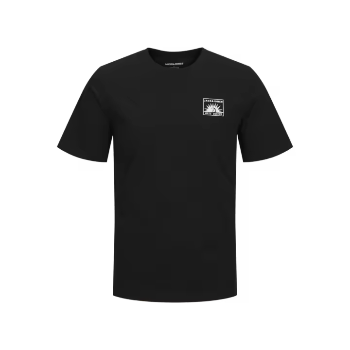 Jack & Jones One Color Summer Camiseta Color Negro - Combinable, Elástica Y Suave - 1