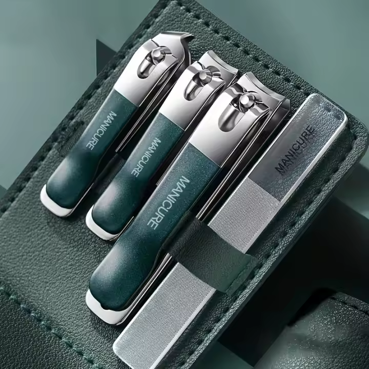 Juego Profesional De Tijeras Para Uñas De Acero Inoxidable Herramienta De Manicura Y Pedicura Portátil Para Cuidado De Uñas Y Tendones - 1
