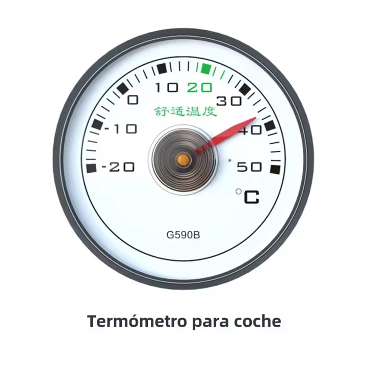 Gauge De Temperatura Dial Tipo 50mm Precisión Alta Termómetro Adhesivo Para Automóviles Y Refrigeradores Mini Indicador De Temperatura - 1