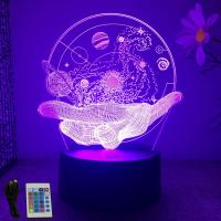Lámpara Nocturna LED 3D Astronauta Ilusión Optica Proyector De Galaxia Espacial Decoración Para Dormitorio Regalo Para Niños - details 10