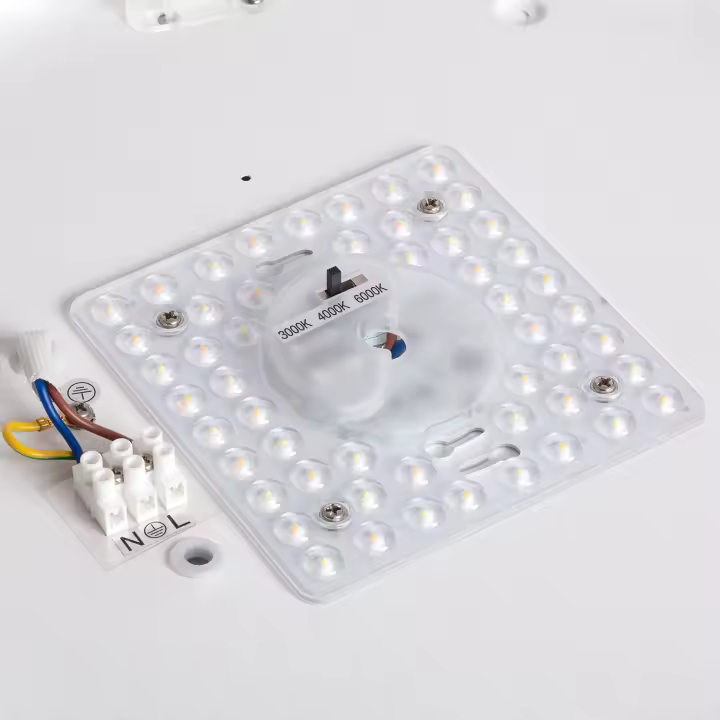 Ledkia Plafón LED 18W Metal y Metacrilato CCT Seleccionable Camden M (2200K - 3000K - 4000K) CCT - 1