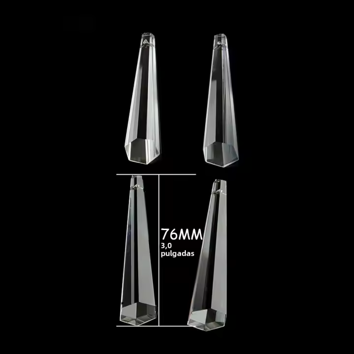 Colgante De Cristal En Forma De Pierna De Toro Prisma De Refracción Para Lámpara Cortina De Boda Decoración Del Hogar - 1