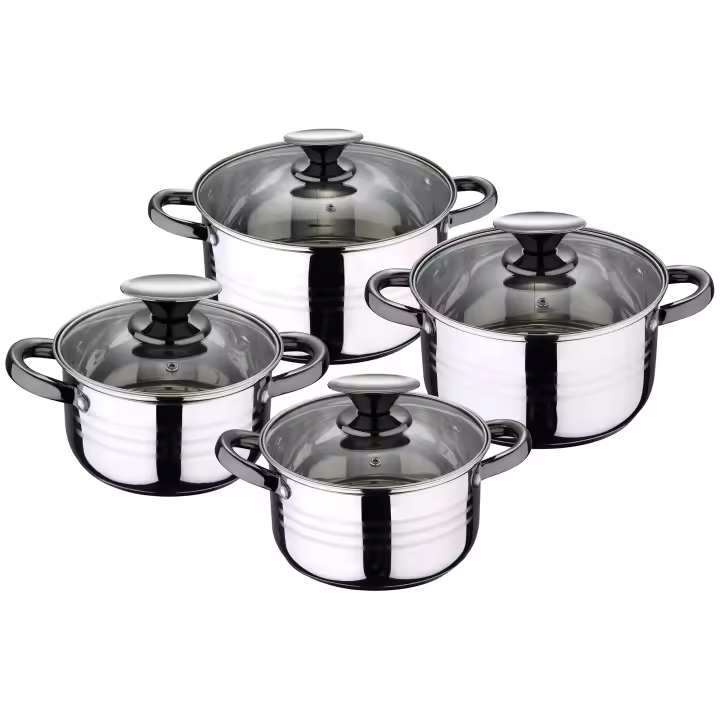 Batería de Cocina San Ignacio 8 Piezas Acero Inoxidable Premium - 1