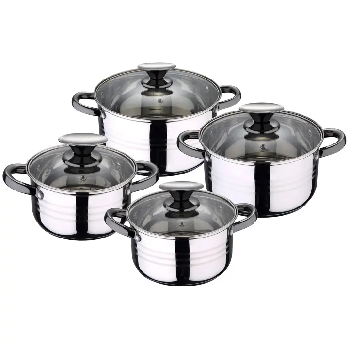 Batería de Cocina San Ignacio 8 Piezas Acero Inoxidable Premium - 1