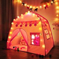 Tienda de juegos para niños Princess Prince Castle Tienda de juegos para niños Playhouse con luces de hadas Oxford Cloth Indoor Outdoor Niños Navidad y regalo de cumpleaños (Rosa) - details 2