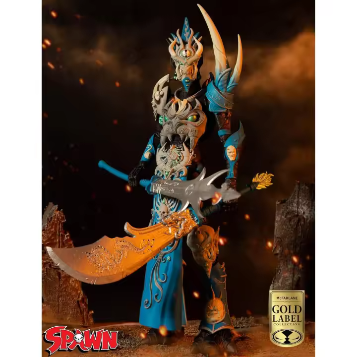 MCFARLANE TOYS  -  Mandarin Spawn -  Figura de acción coleccionable - Mandarin viene con dos armas; una espada de dragón, una lanza y una base - Recomendado para mayores de 12 años - 1