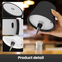 Lámpara De Mesa En Forma De Botella Sin Cable Con Comando Táctil 3 Colores Gradiente Continuo Vela De Noche Adecuada Para Bar - details 8