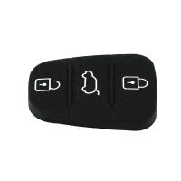 Carcasa De Llave Remoto De Plástico Negro Con 3 Botones Para HYUNDAI I20 I30 Ix35 Ix20 Rio Venga Repuesto De Parche De Goma - details 11