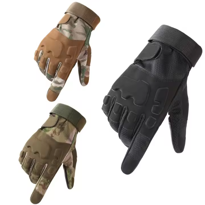 Guantes De Ciclismo Antideslizantes Con Protección De Muñeca Tácticos Para Pesca Y Tiro Deportivos Y Motociclismo Con Dedos Completos - 1