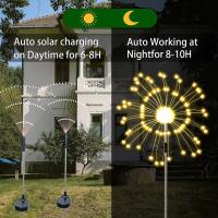 Lámpara De Jardín Solar Poder Firework Estrella Saludable Stake Iluminación Exterior Decoración De Navidad Para El Jardín - details 0