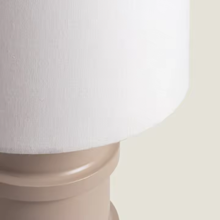 Ledkia Lámpara de Mesa Metal Bobey Beige - 1