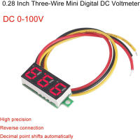 4pcs Mini Voltímetro Digital 0-100V Con Pantalla LED De 0.28 Pulgadas Medidor De Voltaje Regulador De Corriente Tipo Integrated Circuits - details 1