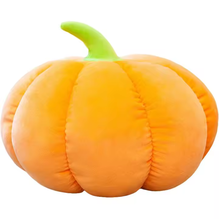 Cojines de calabaza, cojín grande de suelo para adultos, cojines con forma de calabaza para yoga, sala de estar, balcón y exterior (naranja, 70 cm) - 1