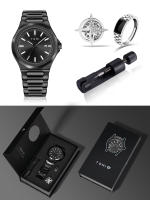 Reloj De Negocios TOMI De Lujo Para Hombres Con Caja De Regalo Caja De Acero Inoxidable De Color Rosa Oro Versátil Y Sencillo Movimiento Cuarzo - details 0
