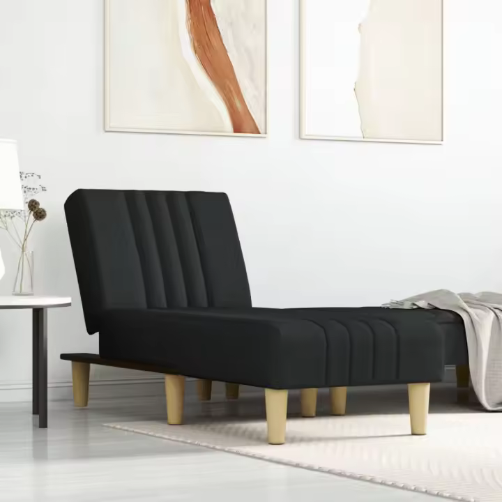 vidaXL Sofá diván de tela en color Gris claro/Negro/Gris oscuro - 1
