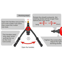 Herramienta De Ganchillo Aideepen Intercambiable Mandril Inserto Tornillo Rivet Herramienta De Perforación Y Ganchillo M3-M12 Parte De Repuesto - details 7