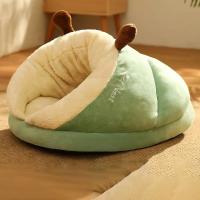 Cama Para Perro Pequeño Caliente Y Transpirable En Forma De Zapatillas Casa De Descanso Para Gatos Bolso De Sueño Plegable Y Lavable Para Mascotas - details 6