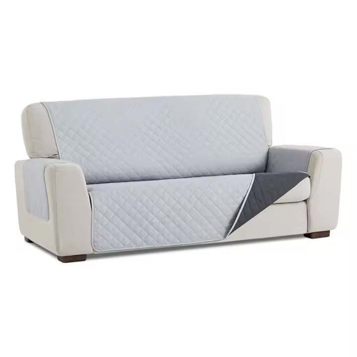 Salvasofá Couch Cover Reversíble Sofá 2 Plazas, Gris Claro / Gris. MAXIFUNDAS FUNDAS DE SOFA & CHAISE LONGUE - 1