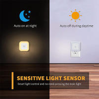 Lámpara Nocturna LED Inalámbrica Con Sensor De Movimiento EU UK Plug-in Auto Dusk to Dawn Sensor Eficiente Energéticamente Para Niños Hogar Forma Rectangular Fuente De Luz LED - details 5