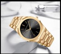 Reloj De Pulsera De Lujo Para Hombres Y Mujeres En Color Rosa Oro Con Correa De Acero Inoxidable Y Cierre De Seguridad Reloj De Moda Negra Resistente Al Agua De 40mm - details 12
