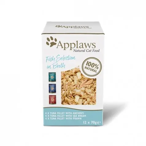 Applaws Sobre Gatos Adultos Caldo Multipack Pescado - 12 x 70 gr - 1