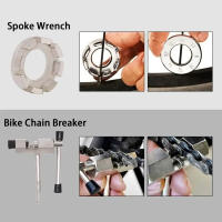 Kit De Herramientas Para Bicicleta 6 Pcs Herramientas De Reparación Profesionales Para Bicicleta De Montaña Con Retirador De Casette 3-en-1 Llave Y Rompe Cadena - details 5