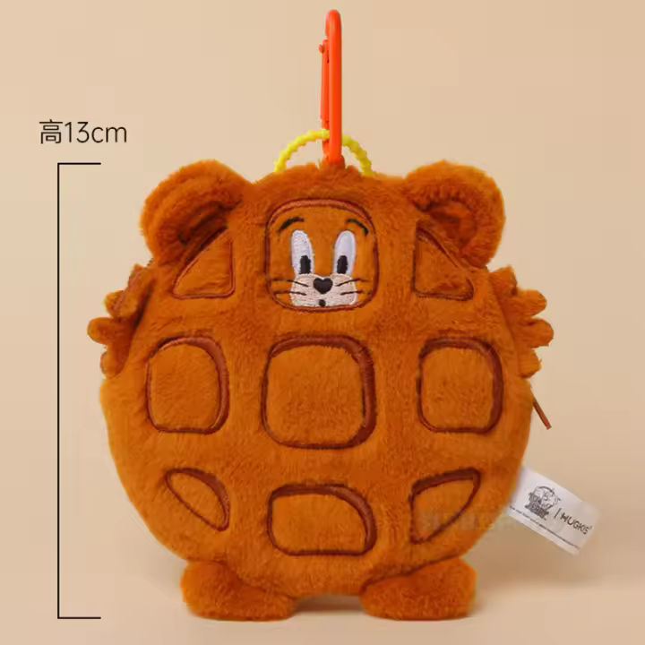 Bolsa Colgante De Peluche Tom Y Jerry Con Diseño Creativo De Mermelada Ratón Pequeña Bolsa De Monedas Y Almacenamiento De Tarjetas ID - 1