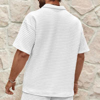 Camiseta Casual Para Hombres Verano 2024 Cuello Redondo Color Sólido Manga Corta Transpirable Y Cómoda Disponible En Varias Tallas Y Colores - details 3