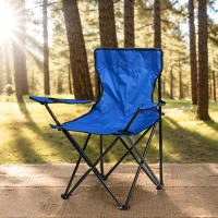 S7 STAR Silla Pesca Playa Camping, Plegable Silla con Apoyabrazos y Soporte de Botella, Sillón Exterior Portátil de Pesca, Silla Ideal para Jardín, Aire Libre, Picnic, 52*52*38cm - details 0